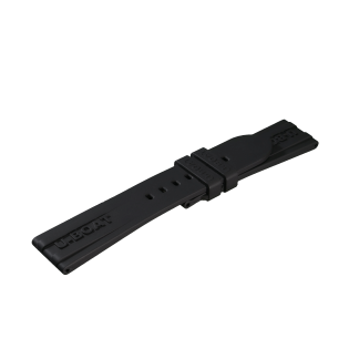 U-BOAT STRAP RUBBER BLACK 22/20